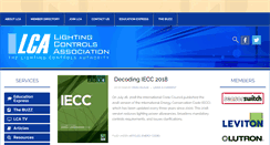 Desktop Screenshot of lightingcontrolsassociation.org