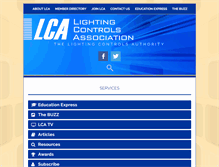 Tablet Screenshot of lightingcontrolsassociation.org